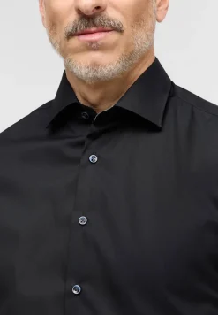 ETERNA Hemden|Big Boys*Original Shirt Popeline Langarm Schwarz