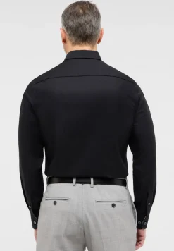 ETERNA Hemden|Big Boys*Original Shirt Popeline Langarm Schwarz