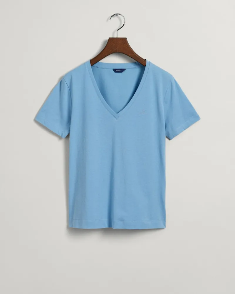 Gant Shirts*Original V-Neck T-Shirt gentle blue