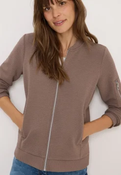 Cecil Shirts*Ottoman Blouson cocoa taupe