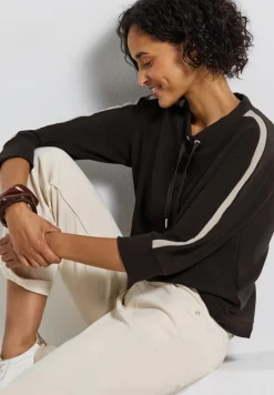 Street One Shirts*Ottoman Shirt mit Tape deep roast brown