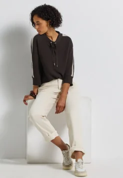 Street One Shirts*Ottoman Shirt mit Tape deep roast brown