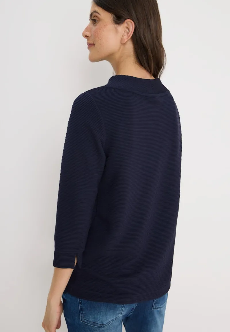 Cecil Shirts*Ottoman Shirt urban dark blue