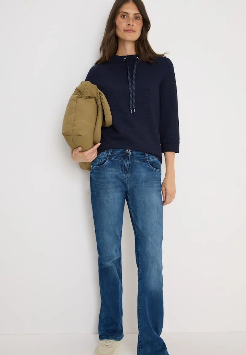 Cecil Shirts*Ottoman Shirt urban dark blue