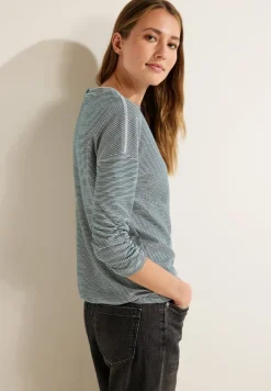 Cecil Pullover & Sweatshirts*Ottoman Streifenshirt vanilla white