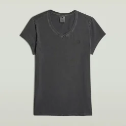 G-star Raw Shirts*Overdyed eyben slim v t 2.0 wmn dk black gd