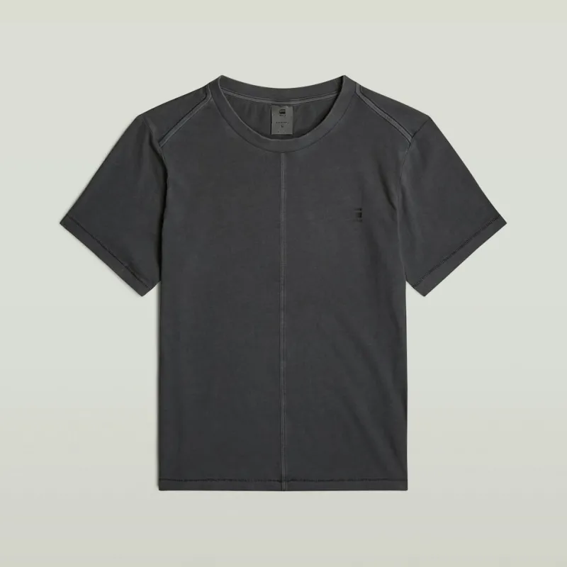 G-star Raw Shirts*Overdyed front seam r t wmn dk black gd