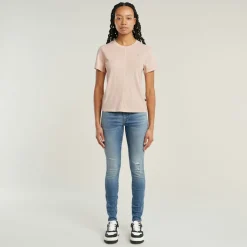 G-star Raw Shirts*Overdyed front seam r t wmn liquid pink gd