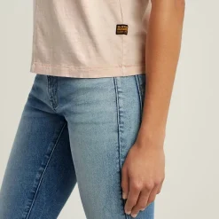 G-star Raw Shirts*Overdyed front seam r t wmn liquid pink gd