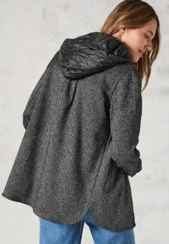 Cecil Jacken*Overshirt mit Kapuze Black
