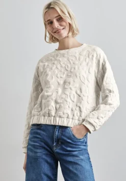 Street One Pullover & Sweatshirts*Oversize Leo-Sweater lucid white