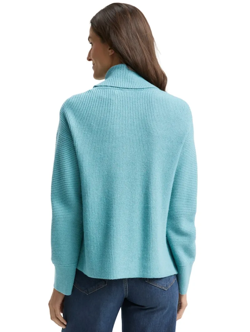 Tom Tailor Pullover & Sweatshirts*Oversize Rollkragenpullover tropical teal melange