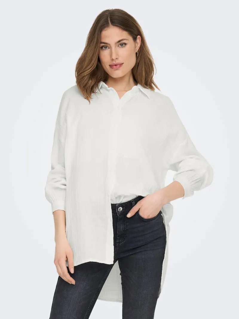 Only Blusen*Oversized Bluse Cloud Dancer