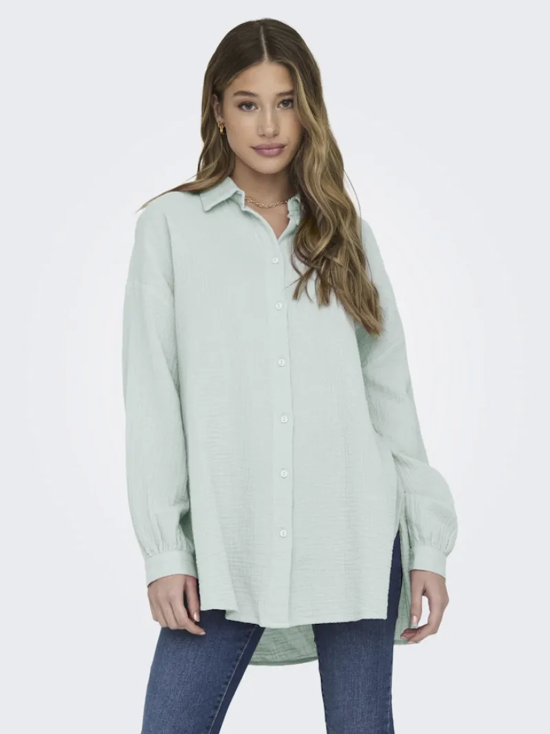 Only Blusen*Oversized Bluse Harbor Gray