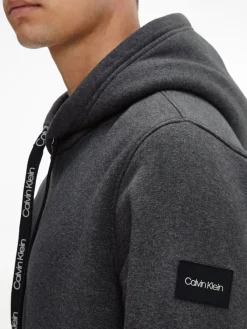 Calvin Klein Pullover & Sweatshirts*OVERSIZED DRAWSTRINGS HOODIE dark grey heather