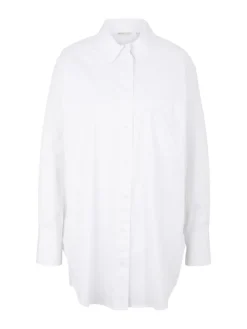 Tom Tailor Denim Blusen*Oversized Hemd white