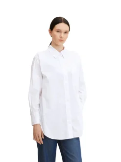 Tom Tailor Denim Blusen*Oversized Hemd white