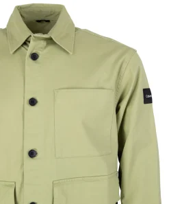 Calvin Klein Hemden*Oversized Hemdjacke Aus Baumwoll-twill olive