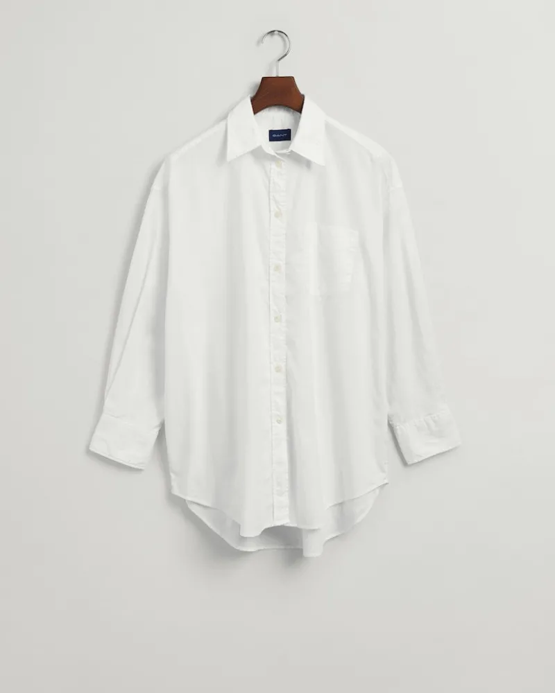 Gant Blusen*Oversized Oxford-Bluse white