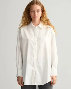 Gant Blusen*Oversized Oxford-Bluse white