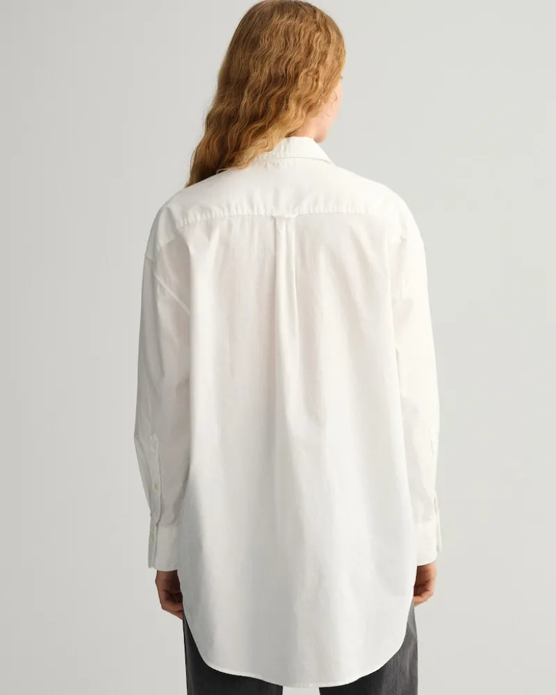 Gant Blusen*Oversized Oxford-Bluse white