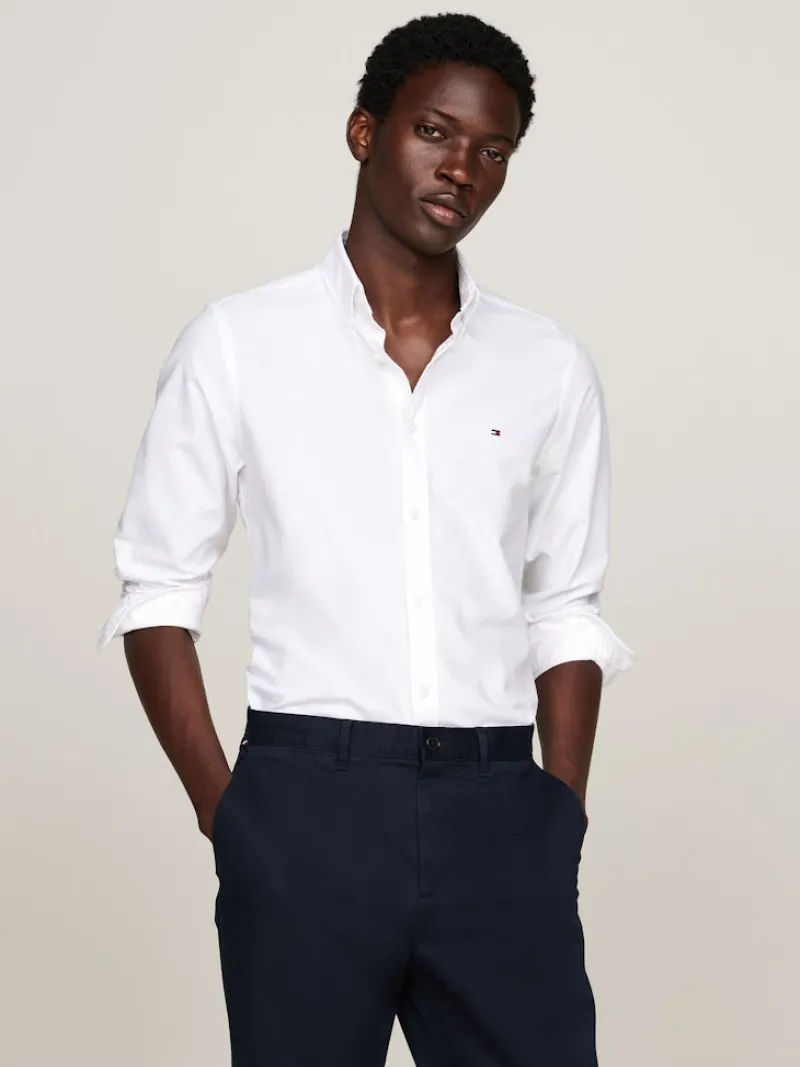 Tommy Hilfiger Hemden|Big Boys*OXFORD DOBBY SF SHIRT optic white