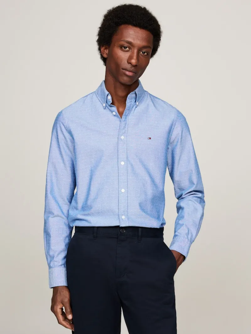 Tommy Hilfiger Hemden|Big Boys*OXFORD DOBBY SF SHIRT vibrant indigo