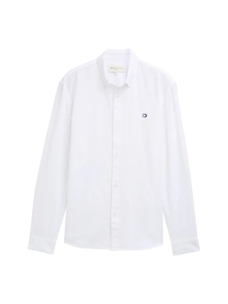 Tom Tailor Denim Hemden*Oxford Hemd mit Logo-Stickerei white