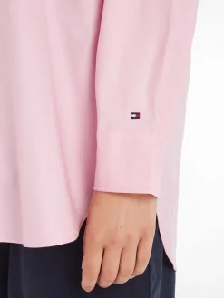 Tommy Hilfiger Blusen*OXFORD OVERSIZED SHIRT LS iconic pink