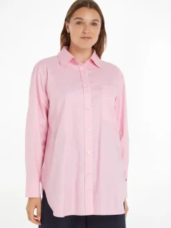 Tommy Hilfiger Blusen*OXFORD OVERSIZED SHIRT LS iconic pink