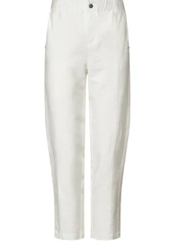 Street One Hosen*Paperbag Hose im Casual Fit off white