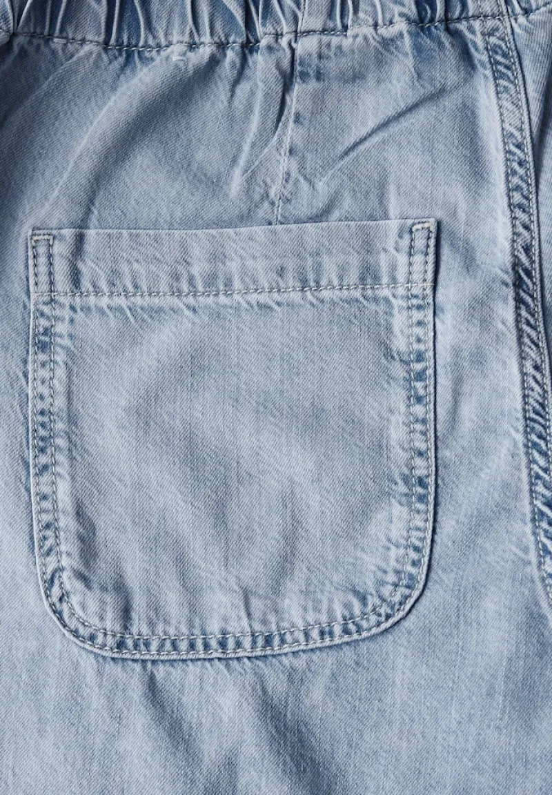 STREET ONE STUDIO Shorts*Paperbag Wide Leg Jeans light blue washed