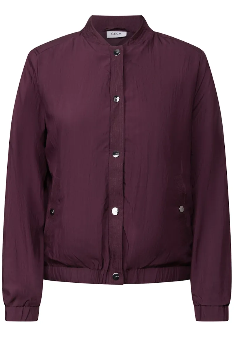 Cecil Jacken*Papertouch Blouson mulberry red