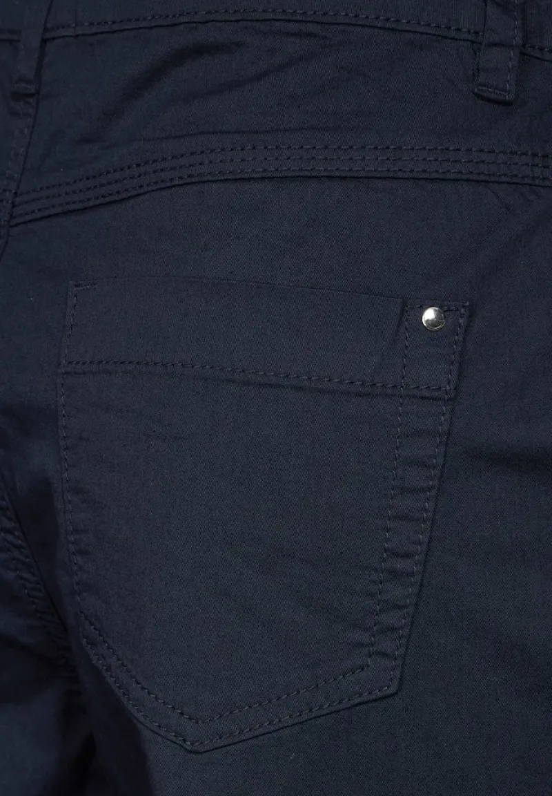 Street One Hosen*Papertouch Casual Fit Hose deep blue