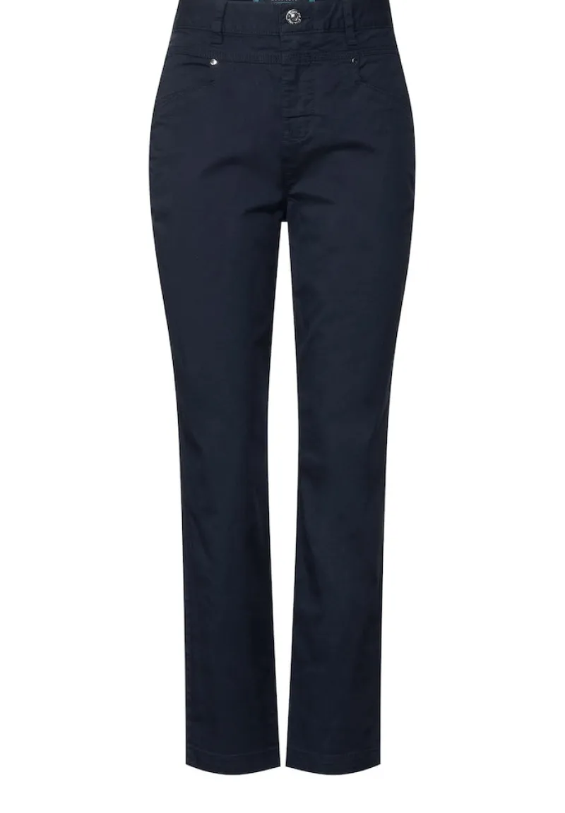 Street One Hosen*Papertouch Casual Fit Hose deep blue