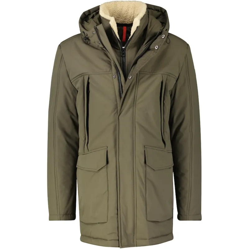 Lerros Jacken|Big Boys*PARKA KONFEKTION moss green melange