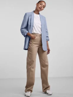 Pieces Jacken*PCBOSELLA 3/4 BLAZER NOOS BC kentucky blue