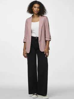 Pieces Jacken*PCBOSELLA 3/4 BLAZER NOOS BC Woodrose