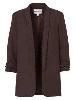 Pieces Jacken*PCBOSELLA 3/4 BLAZER NOOS BC Hot Fudge
