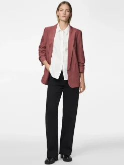 Pieces Jacken*PCBOSELLA 3/4 BLAZER NOOS BC Apple Butter