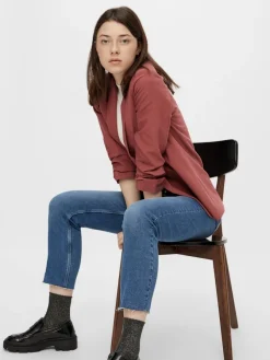 Pieces Jacken*PCBOSELLA 3/4 BLAZER NOOS BC Apple Butter