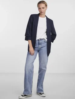 Pieces Jacken*PCBOSELLA 3/4 BLAZER NOOS BC Night Sky