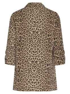 Pieces Jacken*PCBOSELLA 3/4 PRINTED BLAZER NOOS BC Natural