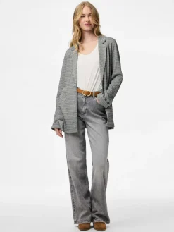 Pieces Jacken*PCFLORI LS COATIGAN Black