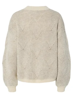 Pieces Pullover & Sweatshirts*PCJENNA LS O-NECK KNIT NOOS BC whitecap gray2