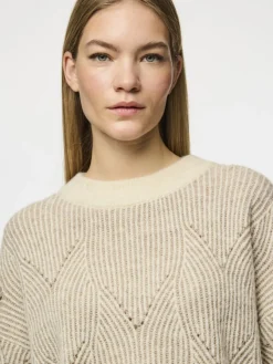 Pieces Pullover & Sweatshirts*PCJENNA LS O-NECK KNIT NOOS BC whitecap gray2