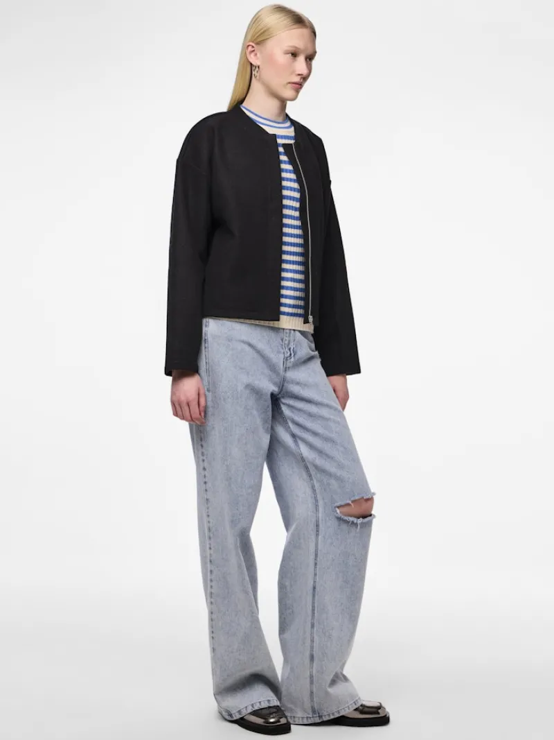 Pieces Jacken*PCJOLENE LS BOMBER NOOS Black