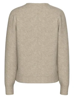 Pieces Pullover & Sweatshirts*PCMALOU LS KNIT CARDIGAN NOOS BC taupe gray