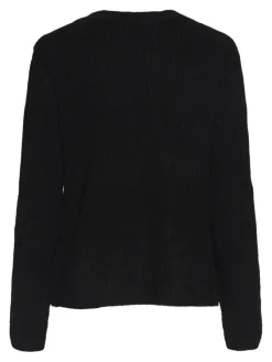 Pieces Pullover & Sweatshirts*PCSILLY LS REV TIE KNIT NOOS BC Black