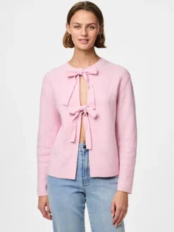 Pieces Pullover & Sweatshirts*PCSILLY LS REV TIE KNIT NOOS BC roseate spoonbill